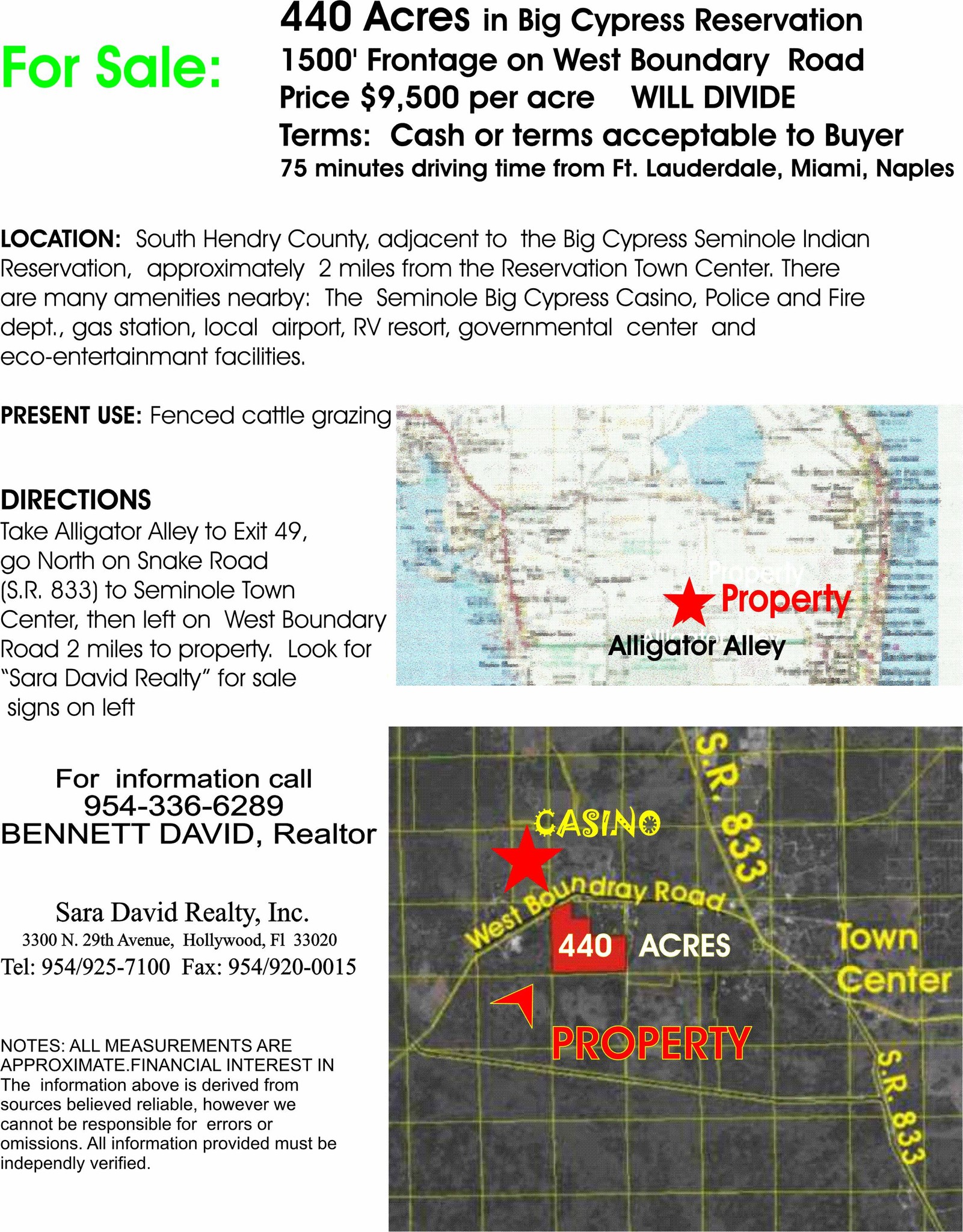 W Boundry Rd, Clewiston, FL for Sale