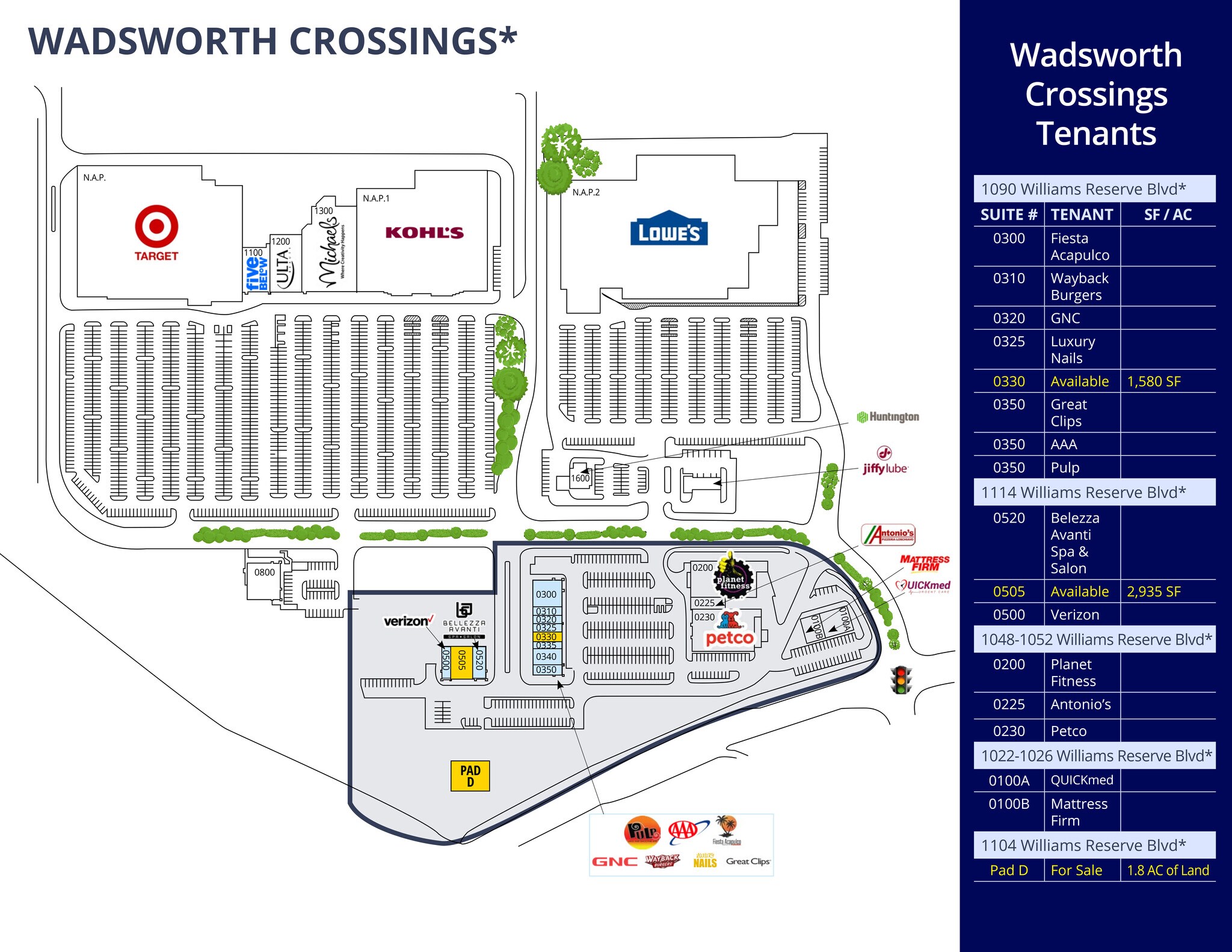 1065-1183 Williams Reserve Blvd, Wadsworth, OH for Rent