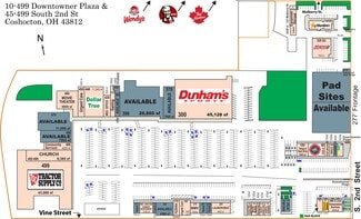 Coshocton, OH Retail - 300-499 Downtowner Plz
