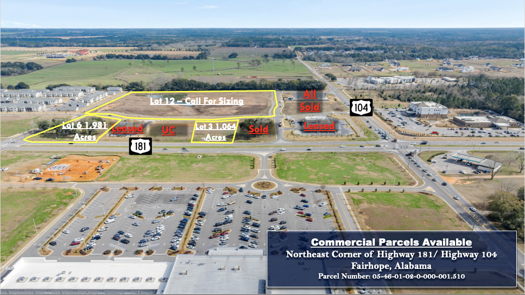 Highway 181 and Highway 104, Fairhope, AL for Sale