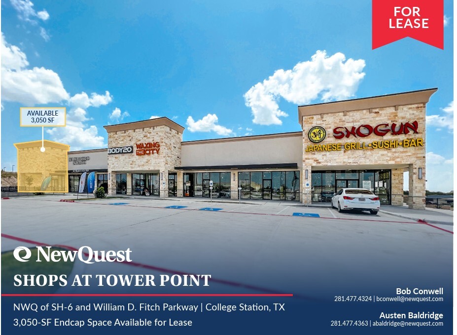 NWQ of SH-6 and William D. Fitch Parkway, College Station, TX for Rent