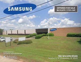 Newberry, SC Manufacturing - 786 Wilson Rd Newberry, SC Manufacturing - 786 Wilson Rd