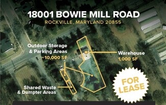Rockville, MD Commercial Land - 18001 Bowie Mill Road