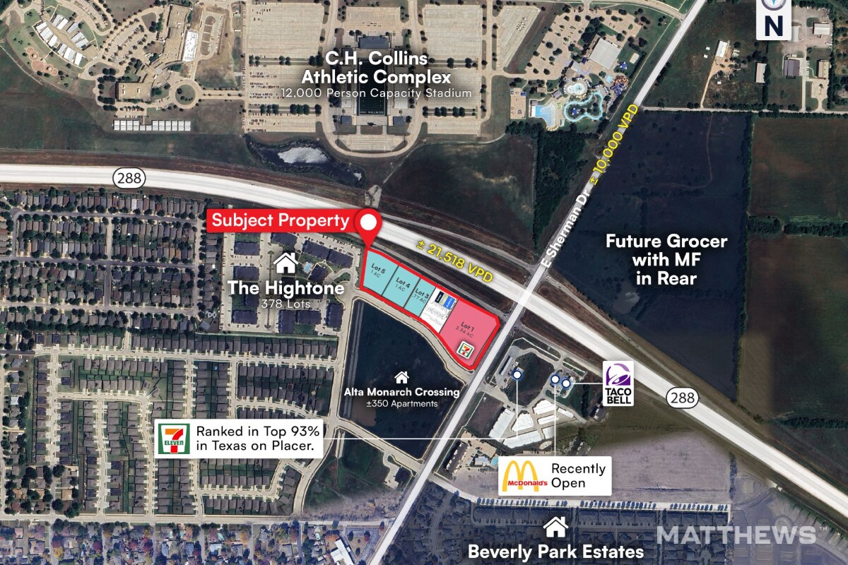 SWC Loop 288 & E. Sherman dr, Denton, TX for Rent