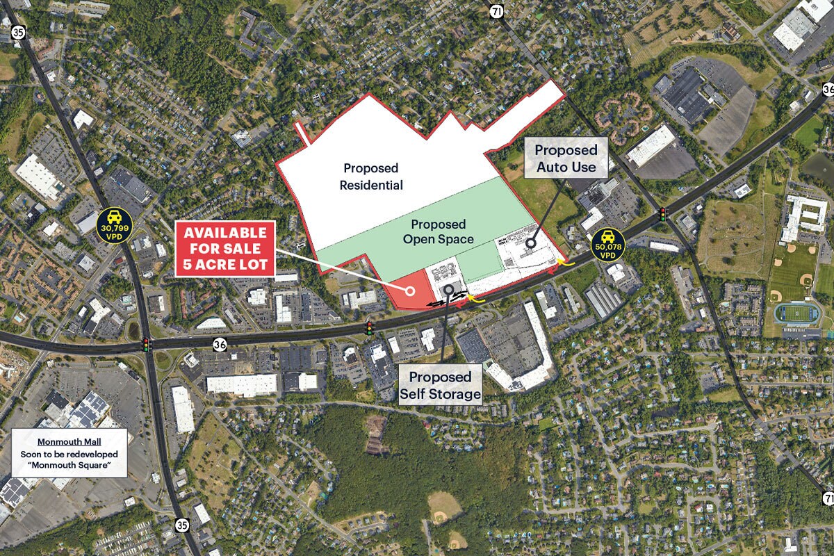 Route 36 West, Eatontown, NJ for Sale