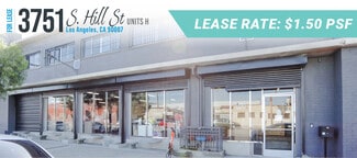 Los Angeles, CA Industrial - 3751 S Hill St Los Angeles, CA Industrial - 3751 S Hill St