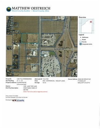 Perrysburg, OH Commercial - I-280 and Bahnsen Rd @ Baker Rd. Perrysburg, OH Commercial - I-280 and Bahnsen Rd @ Baker Rd.