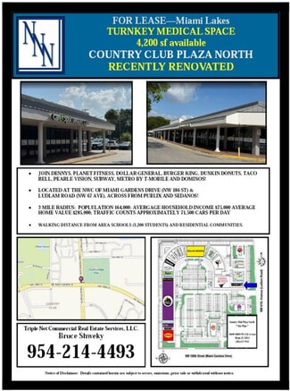 Miami Gardens, FL Medical, Retail - 18600-18760 NW 67th Ave