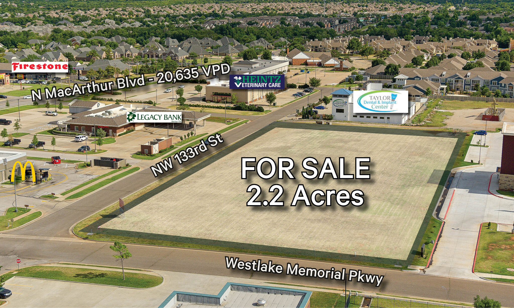 Westlake Memorial Pkwy & NW 133rd St, Oklahoma City, OK for Sale