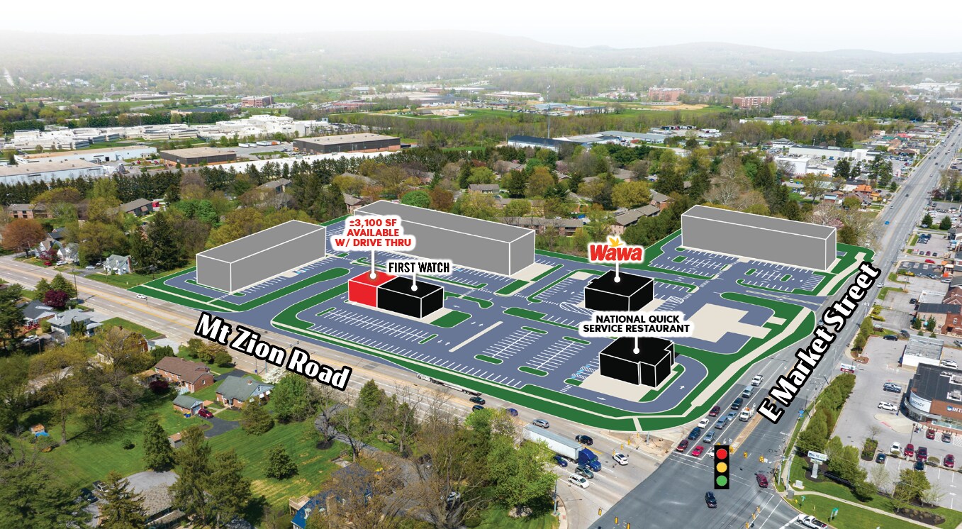 E Market St & Mt Zion Rd, York, PA for Rent