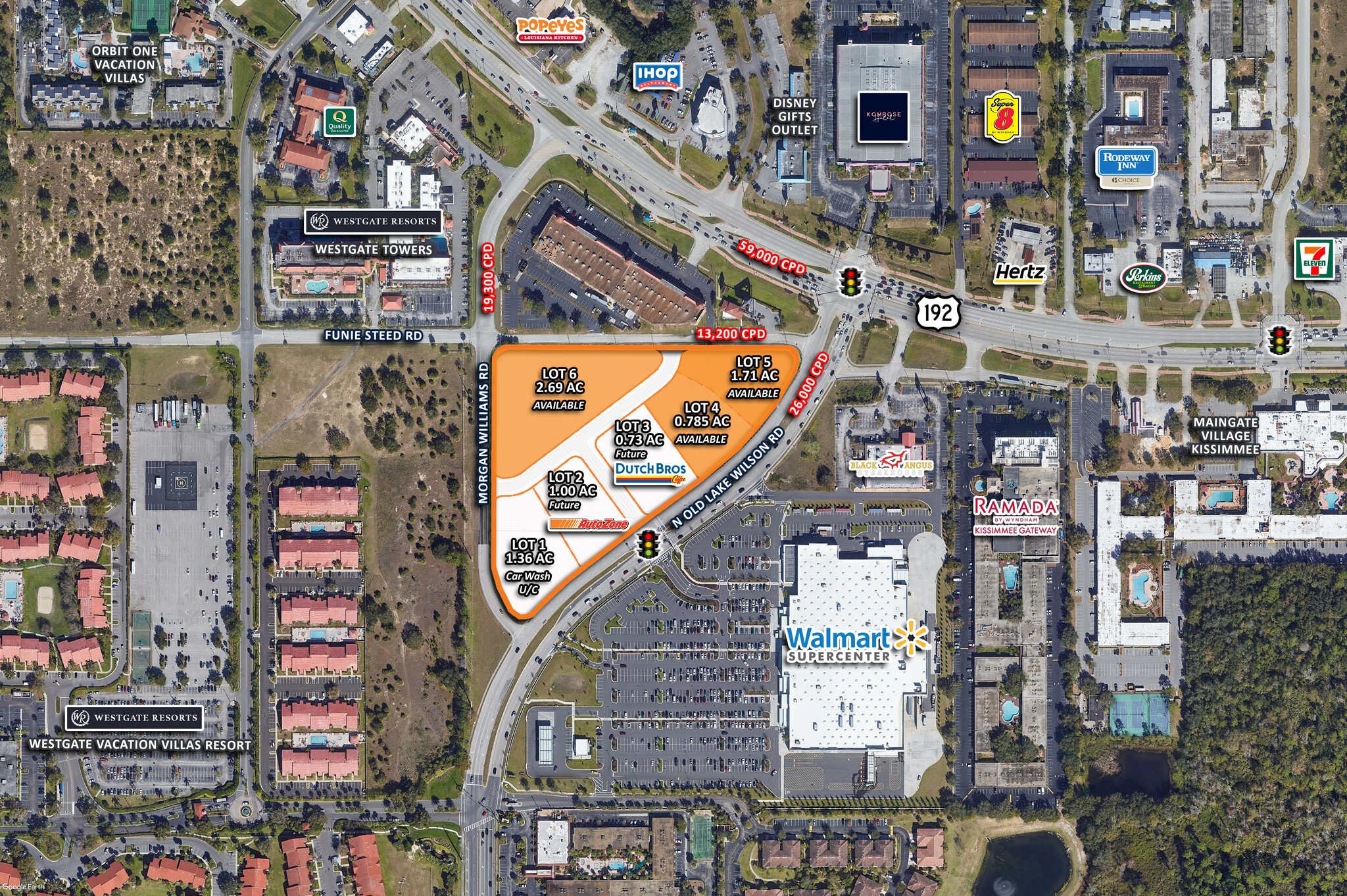 US Highway 192 @ Old Lake Wilson Rd, Kissimmee, FL for Sale