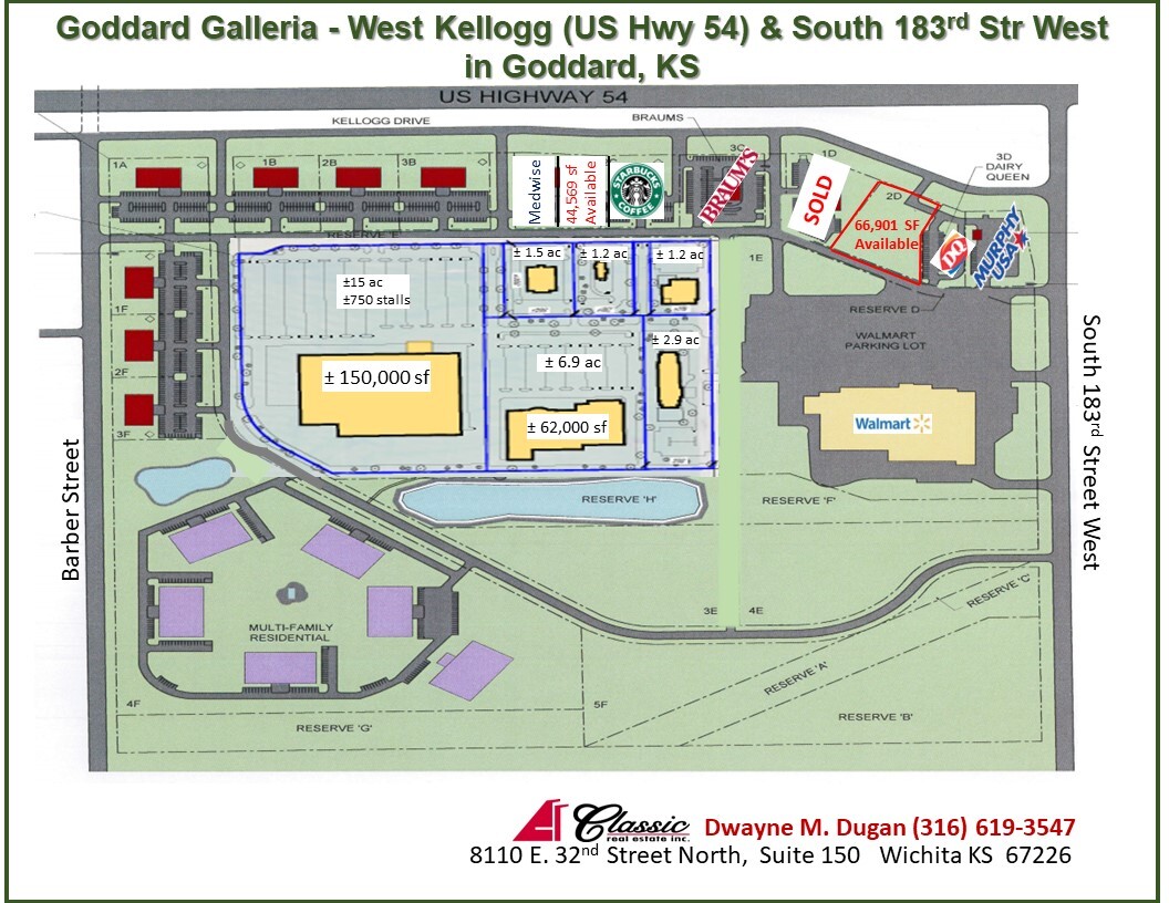 Kellogg & 183rd St W, Goddard, KS for Sale