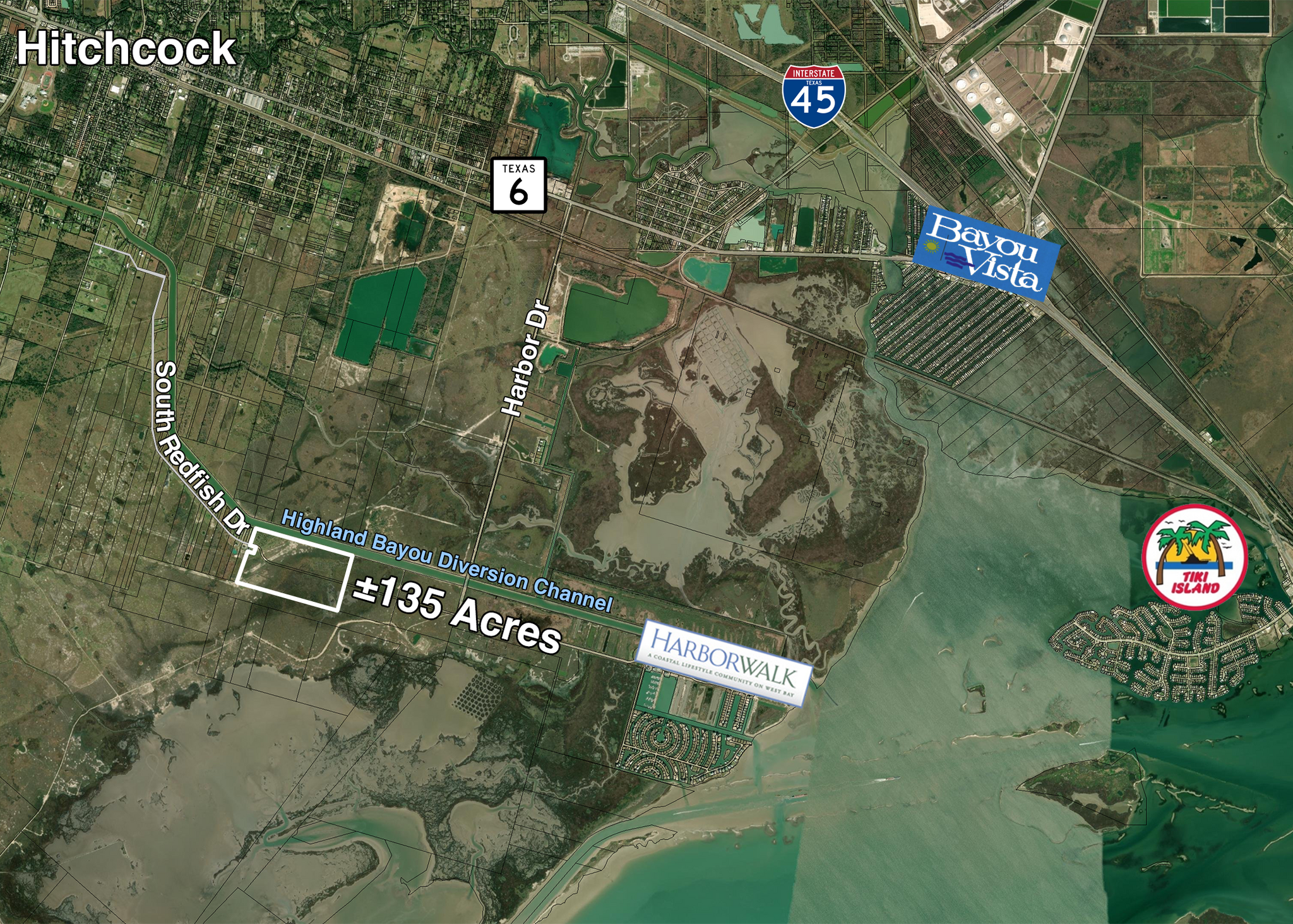 0 South Redfish dr, Hitchcock, TX for Sale