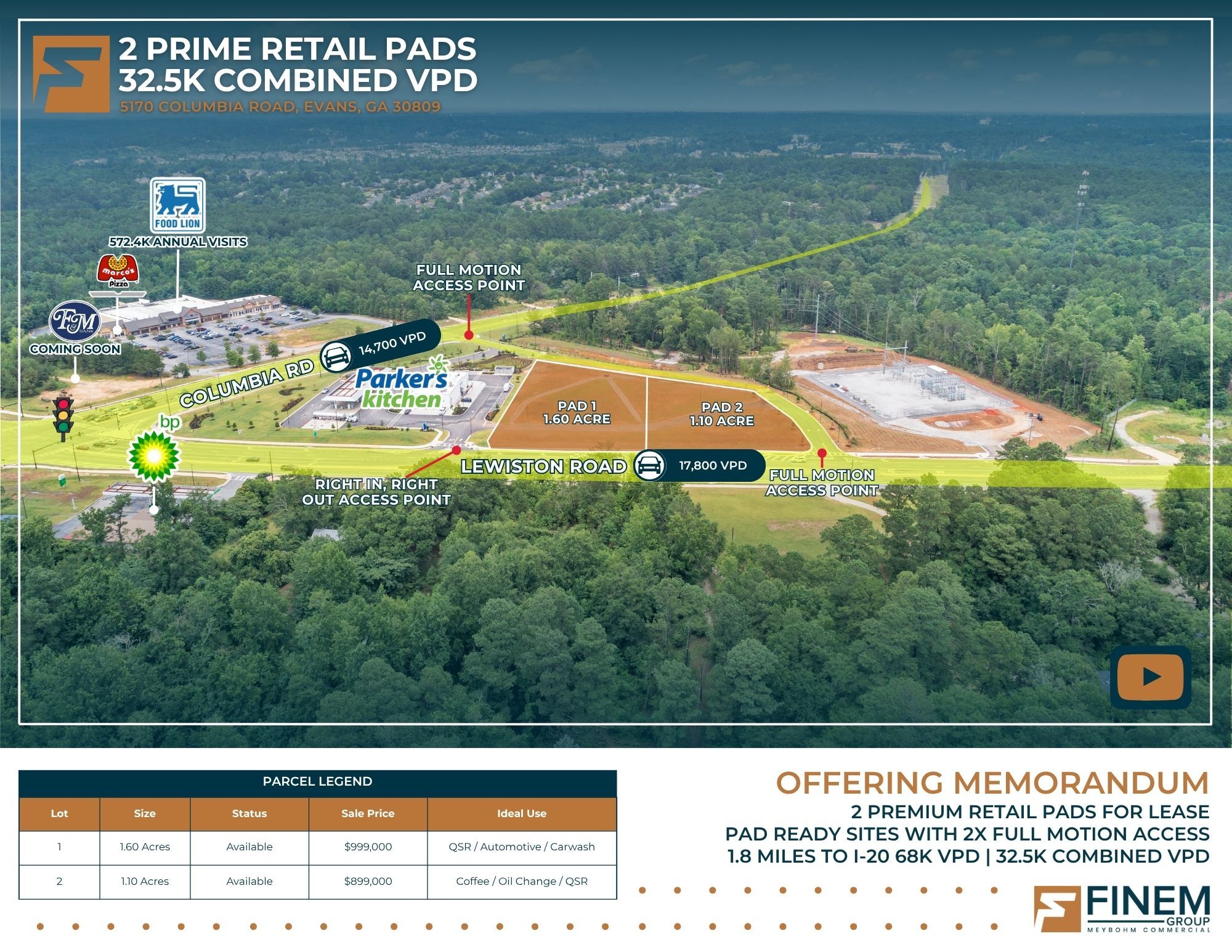 5170 Columbia rd, Evans, GA for Sale