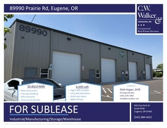 Eugene, OR Industrial - 89990 Prairie Rd