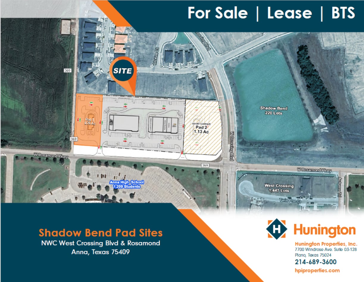 NWC West Crossing Blvd, Anna, TX for Rent