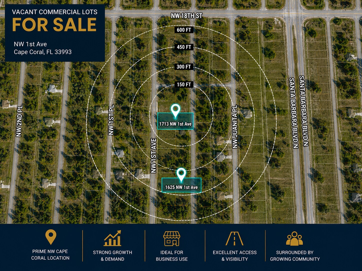 1713 NW 1st Ave, Cape Coral, FL for Sale