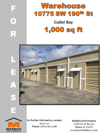 Miami, FL Industrial - 10775 SW 190th St