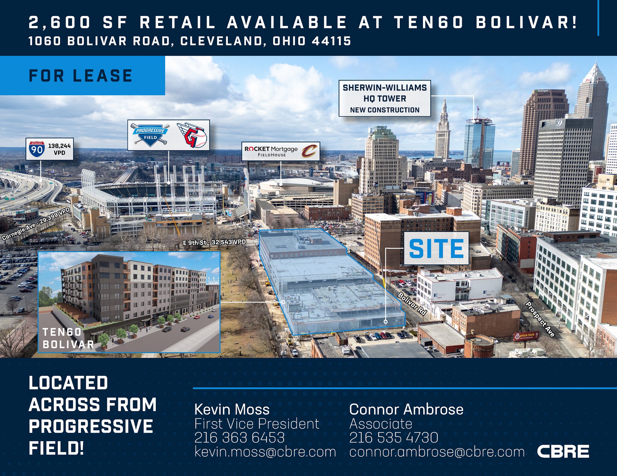 1060 Bolivar Rd, Cleveland, OH for Rent