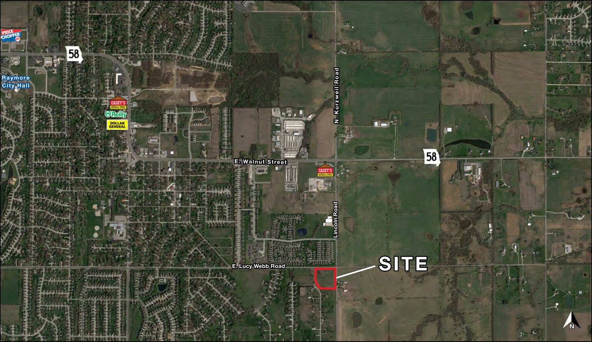 Hwy J @ Lucy Webb, Raymore, MO for Sale