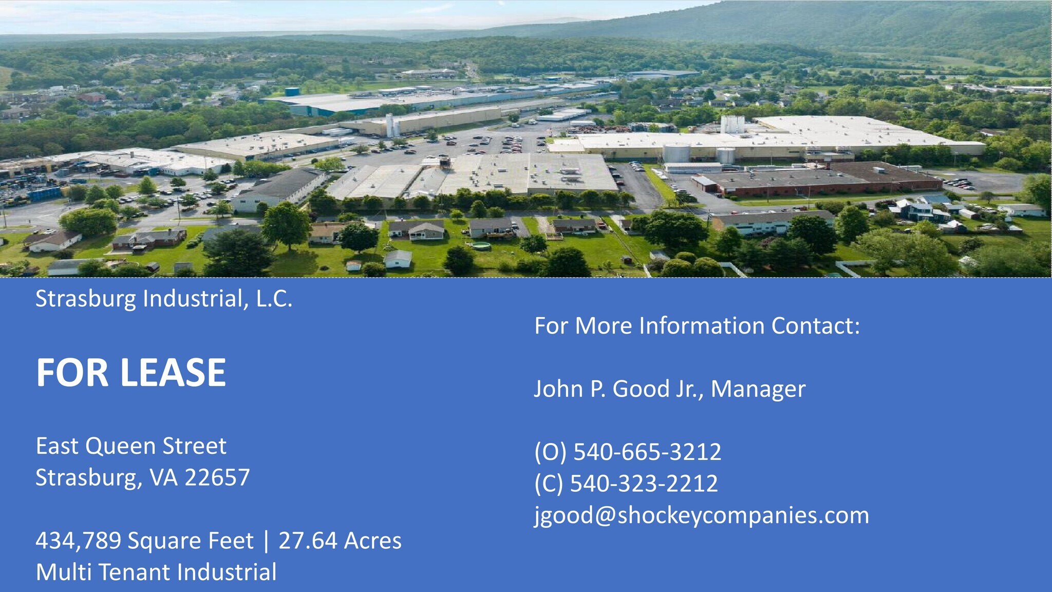 800 Queens Street, Strasburg, VA for Rent