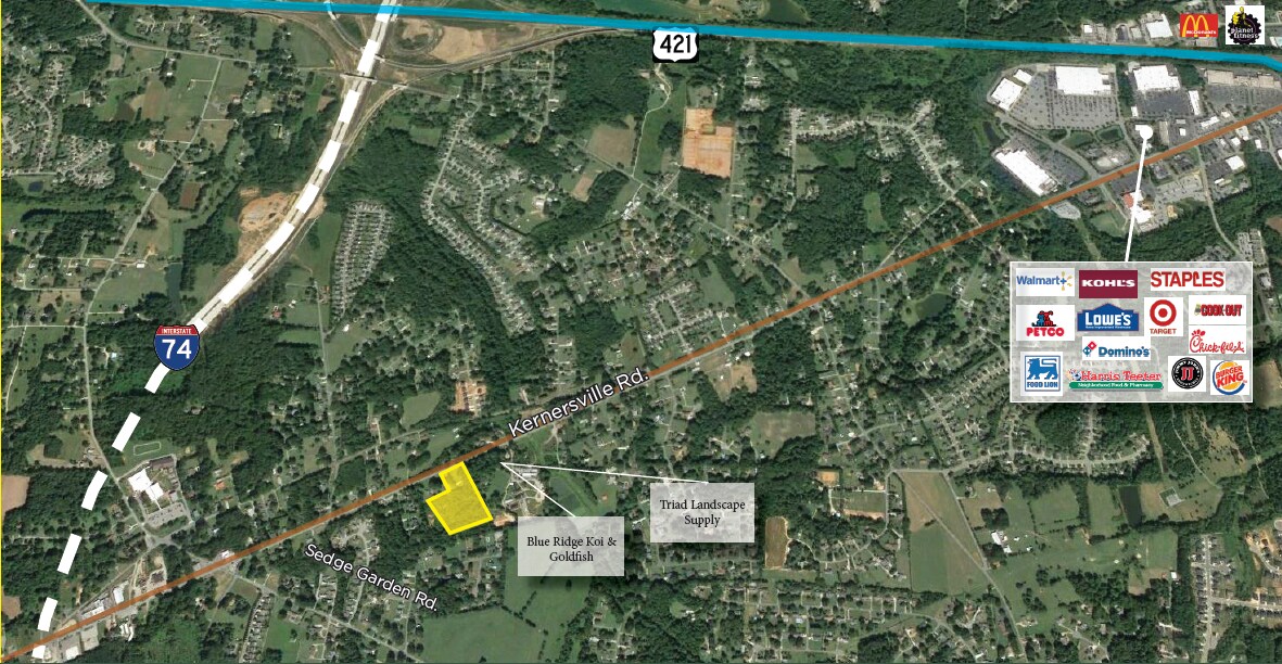 4526 Kernersville Rd Kernersville, NC 27284 Land Property for Lease