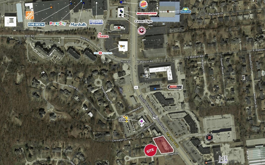 3825 S Lindbergh Blvd Saint Louis, MO 63127 Land Property for Lease