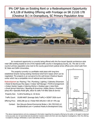 Orangeburg, SC Storefront - 1004-1072 Chestnut St