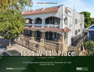 Los Angeles, CA Apartments - 1651 W 11th Pl