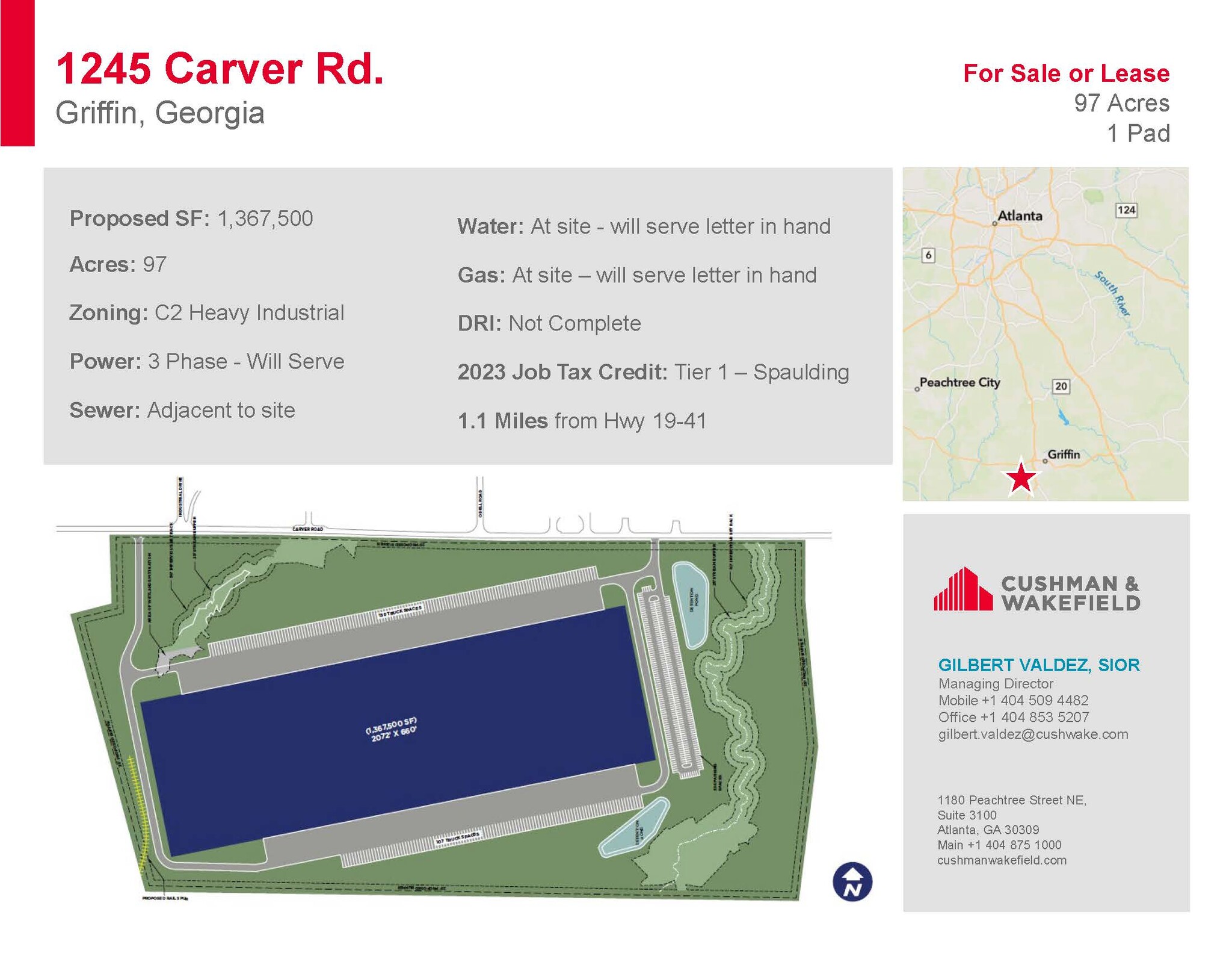 1245 Carver Rd, Griffin, GA for Sale