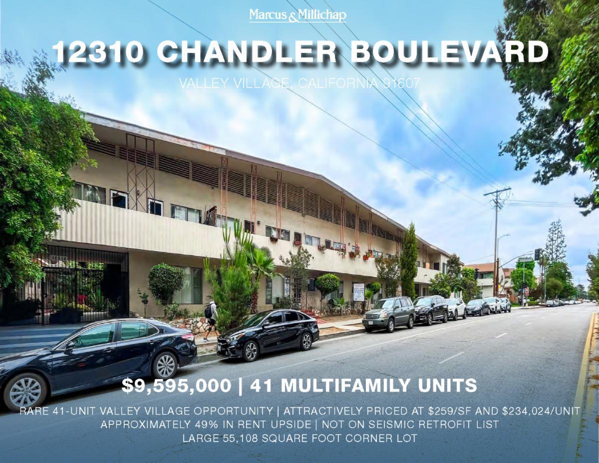12310 Chandler Blvd Valley Village, CA 91607 MultiFamily Property for Sale on