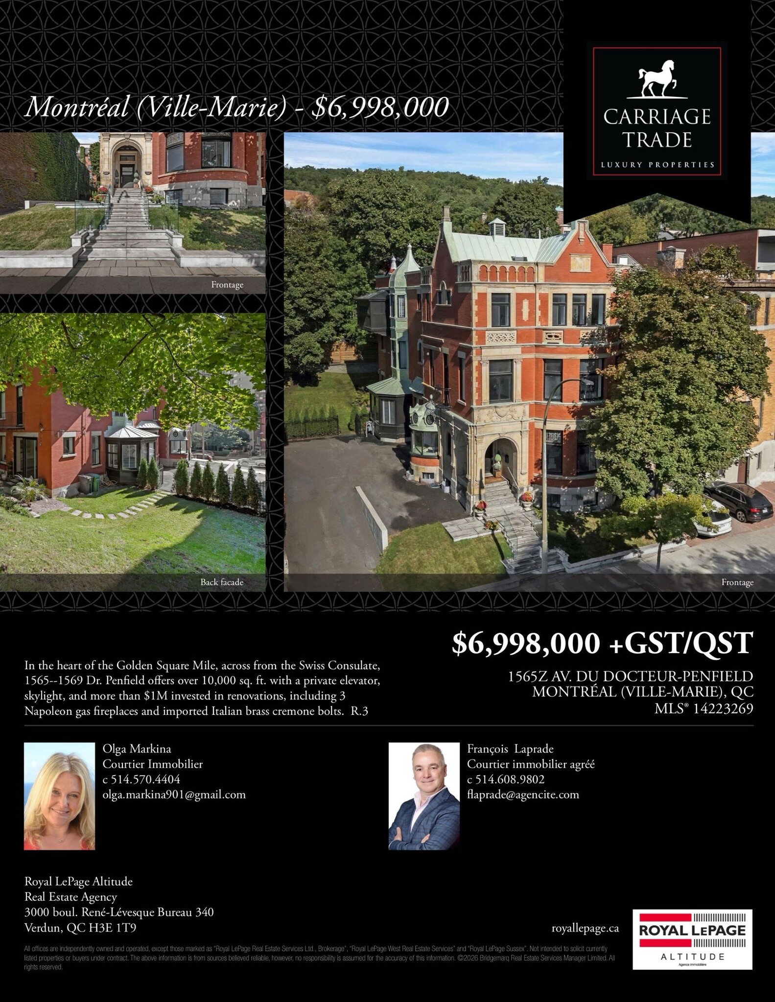 1565 Av Du Docteur-Penfield, Montréal, QC for Sale