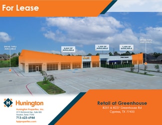 Cypress, TX Retail - 8227 Greenhouse Rd Cypress, TX Retail - 8227 Greenhouse Rd