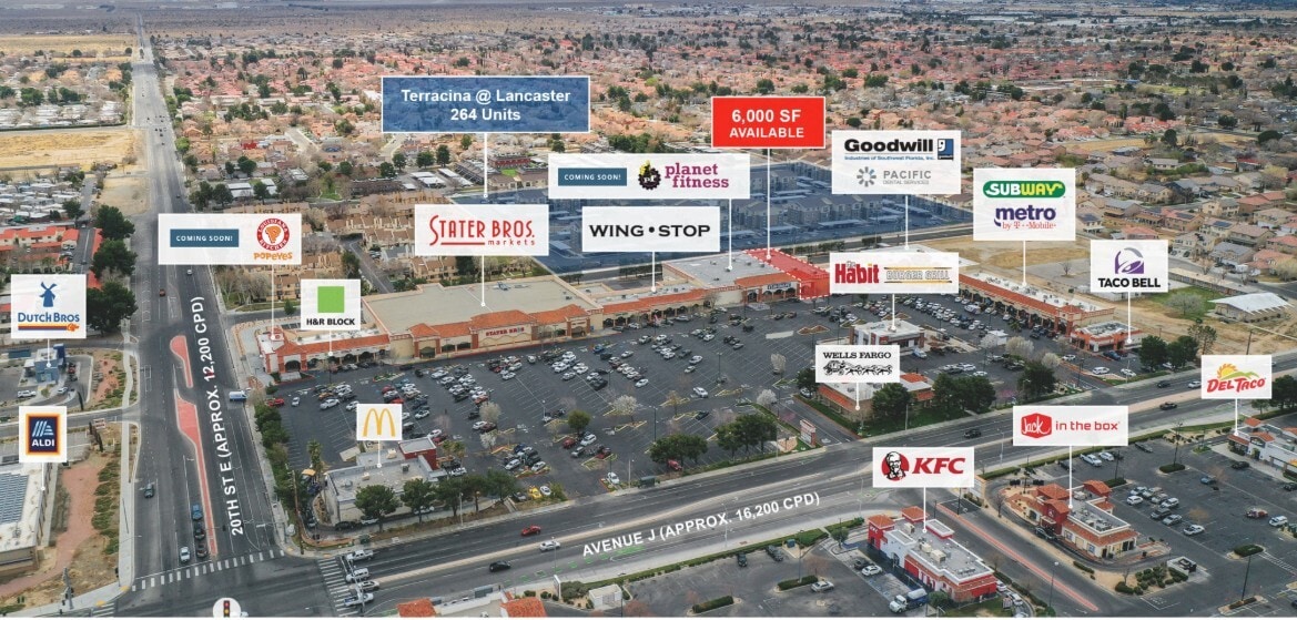 1740-1884 E Avenue J, Lancaster, CA for Rent