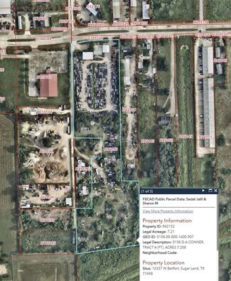 Sugar Land, TX Commercial Land - 16337 W Bellfort St