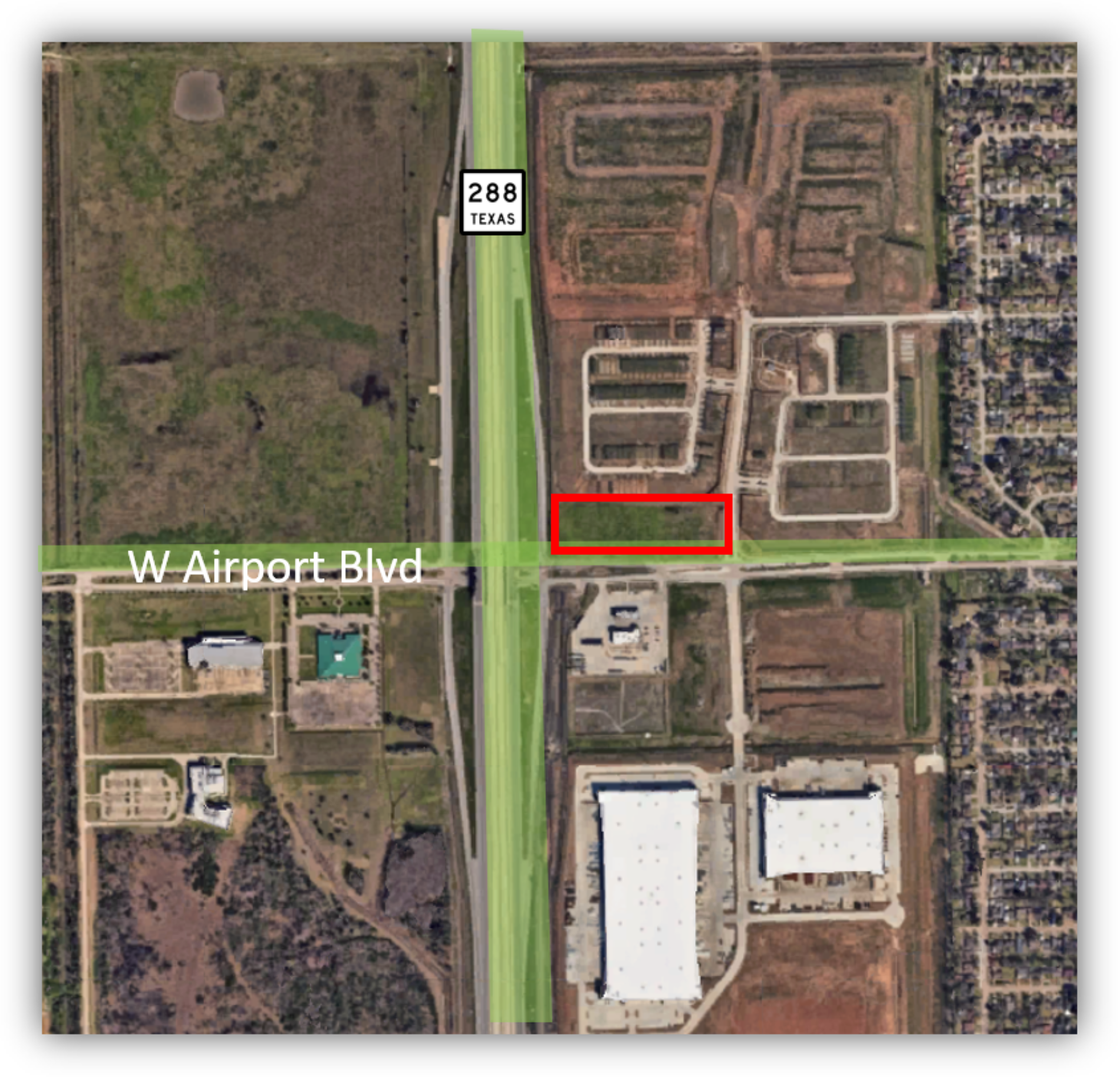 5 AC NEC of 288 and W. Airport, Houston, TX for Rent