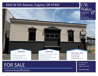 Eugene, OR Light Manufacturing - 1643 W 5th Ave