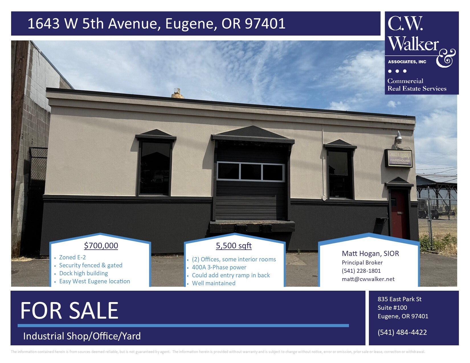 1643 W 5th Ave, Eugene, OR for Sale