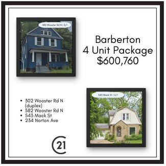 Barberton 4-Unit Package Barberton 4-Unit Package