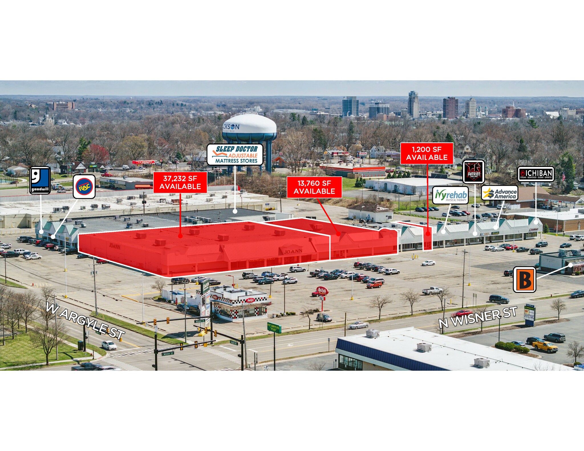 915-1099 N Wisner St, Jackson, MI for Rent