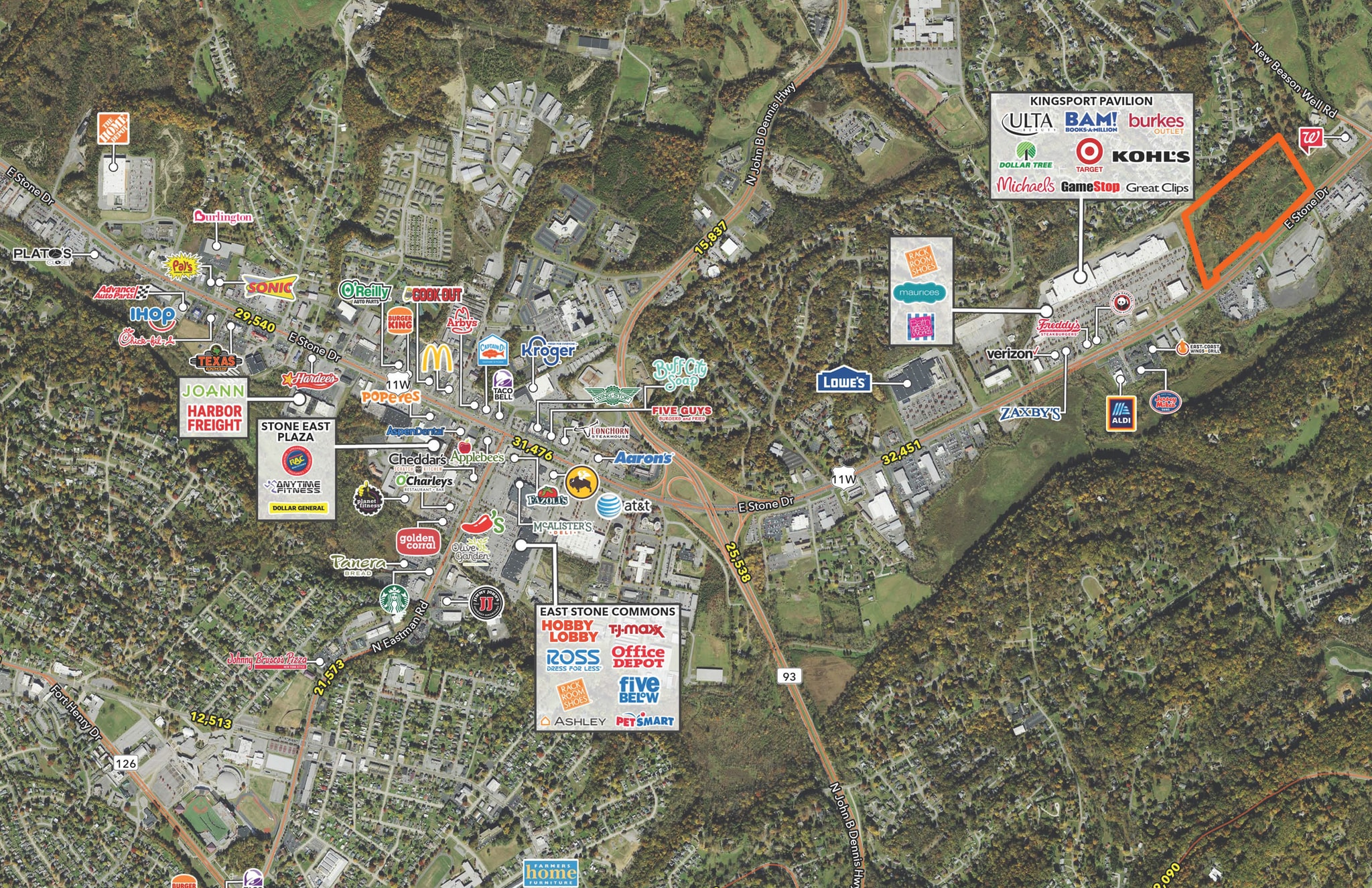 2626 E Stone Dr, Kingsport, TN for Sale