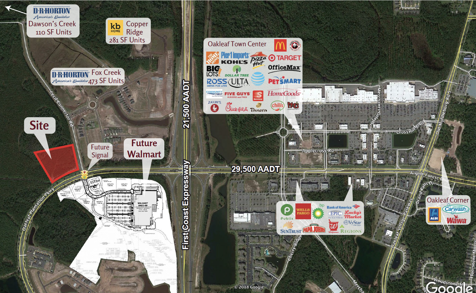 Oakleaf Plantation Pkwy @ Cecil Connector Road, Jacksonville, FL for Sale