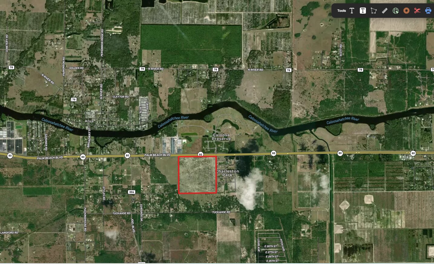 TBD Palm Beach Blvd @ First Street, Alva, FL for Sale