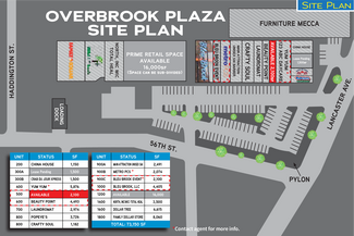 Philadelphia, PA Retail - 5610 Lancaster Ave Philadelphia, PA Retail - 5610 Lancaster Ave