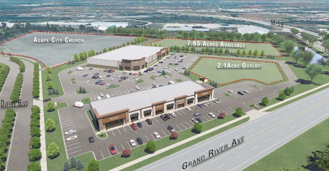 NE Grand River Ave @ M-59, Howell, MI for Sale