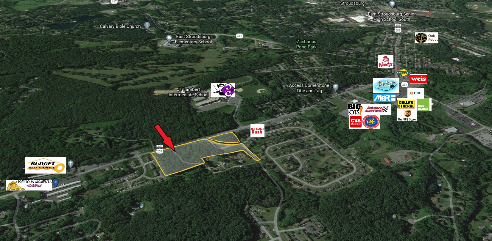 Route 209 @ Grizzly Ln, East Stroudsburg, PA for Sale