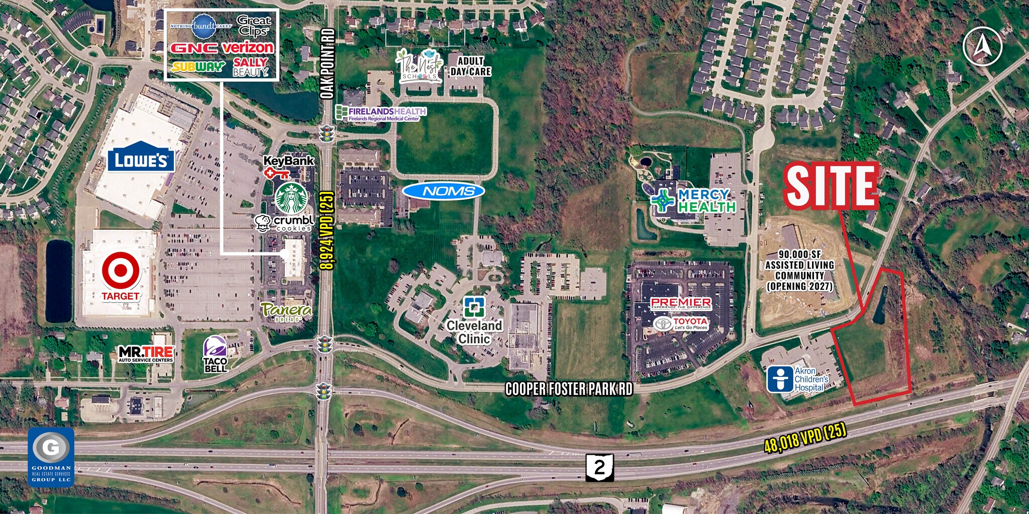 Oak Point Road and Hollstein Drive, Amherst, OH for Rent