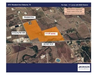 Cleburne, TX Agricultural Land - 112-Acres Highway 67