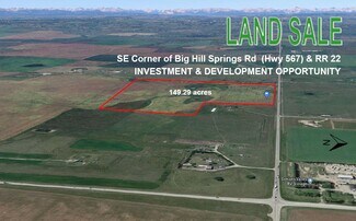 Rocky View No 44, AB Commercial Land - Big Hill Springs Rd