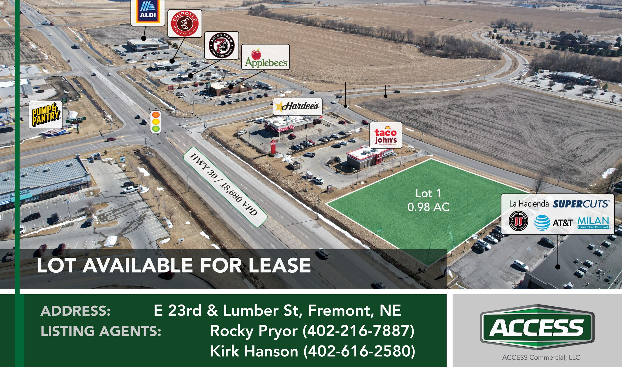 23rd and Lumber St., Fremont, NE for Rent